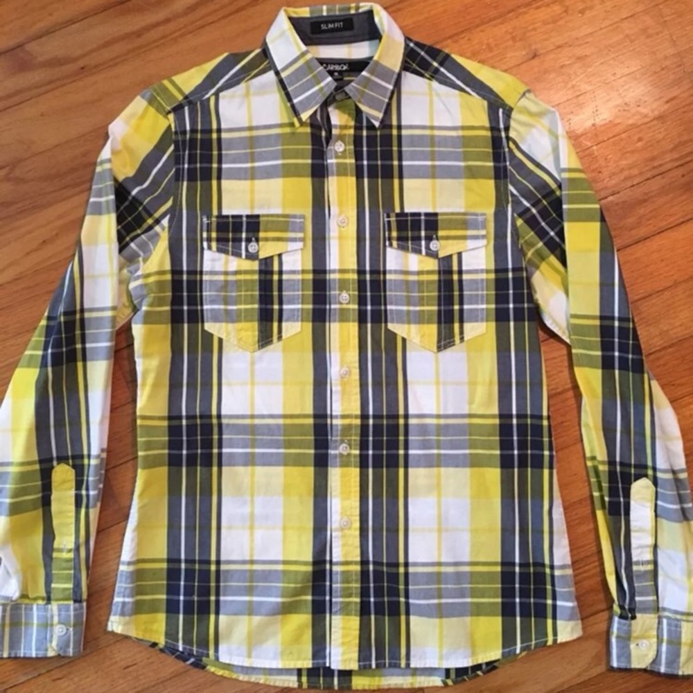 Carbon Slim Fit Button Front Shirt